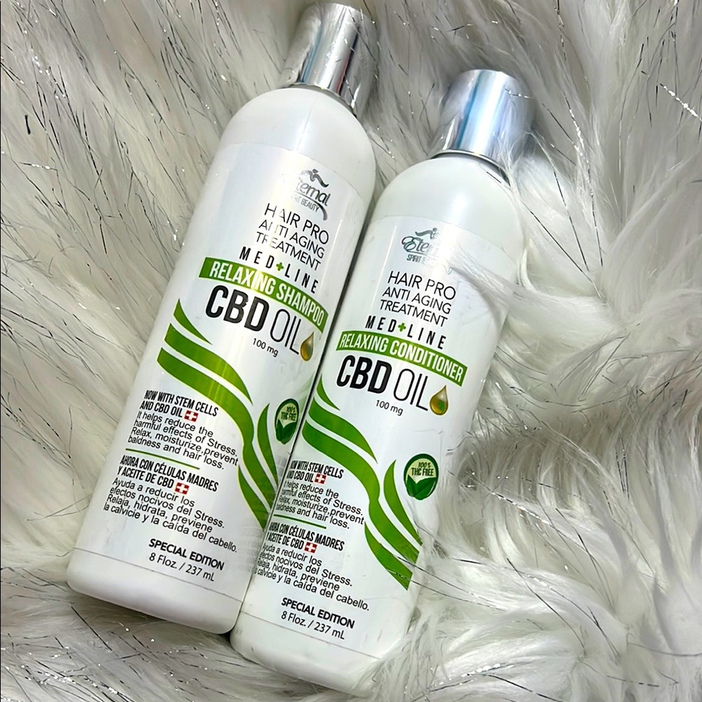 CBD Oil Relaxing Shampoo and Conditioner Set Bottles are New and Sealed